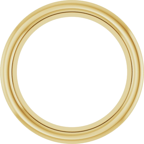 18K Yellow 7 mm Round Bezel-Set Slide Pendant Mounting (1)