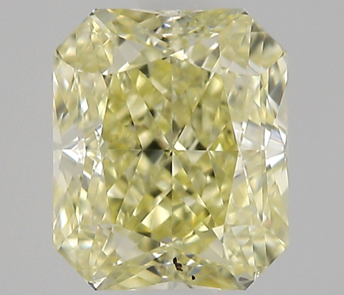 0.5 carat Fancy Light Yellow-SI1 Natūralus Radiant Deimantas (1)