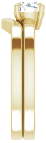 14K Yellow 5.5 mm Round Solitaire Engagement Ring Mounting (9)