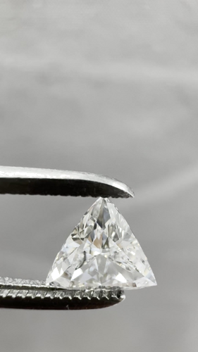 0.5 carat G-SI1 Natūralus Triangular Deimantas (1)