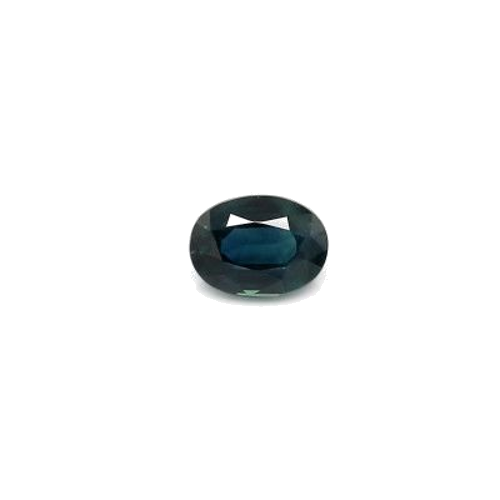 0.74 carat BLUE BRILLIANTSTEP cut Oval Safyras (1)