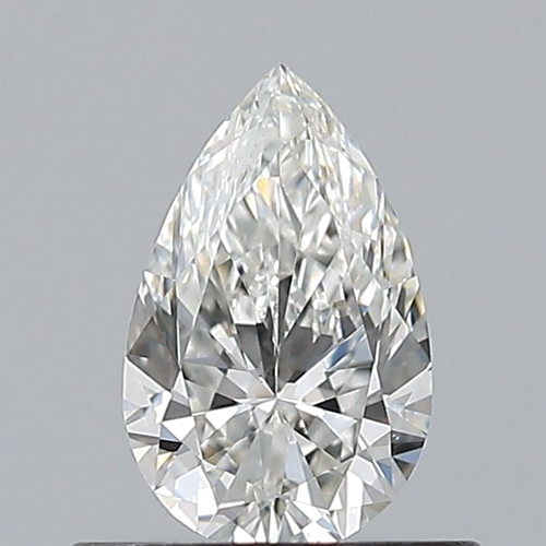 0.5 carat G-VS2 Natūralus Pear Deimantas (1)