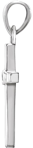 Pakabukas „Cross“ 925 Sidabro Round 1.3mm (2)