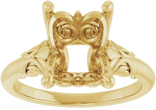 Sužadėtuvių Žiedas „Solitaire“ 18k yellow gold Emerald 10mm x 8mm (3)