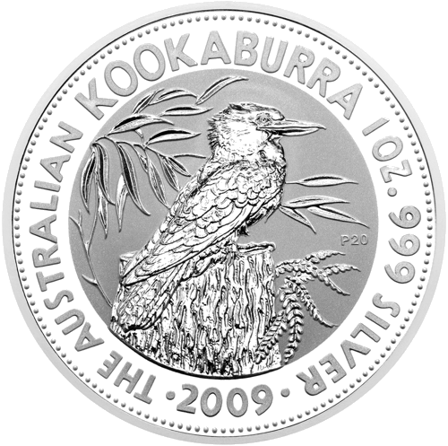 2009 Kookaburra Austrālija 1 oz sudraba monēta (1)