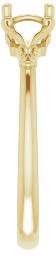 Sužadėtuvių Žiedas „Solitaire“ 14k yellow gold Round 5.5mm (4)