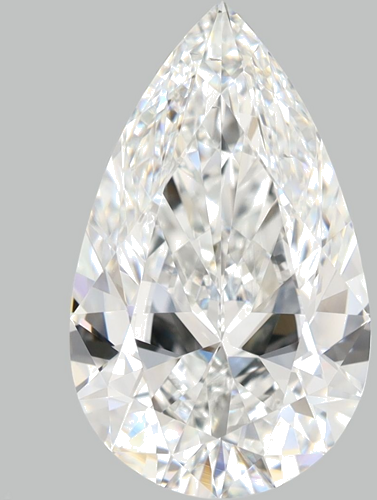 4.0 carat F-VS2 Natūralus Pear Deimantas (1)