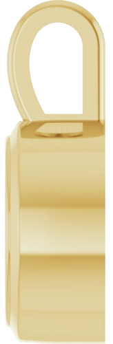 Pakabukas „Solitaire“ 14k yellow gold Round 9mm (3)