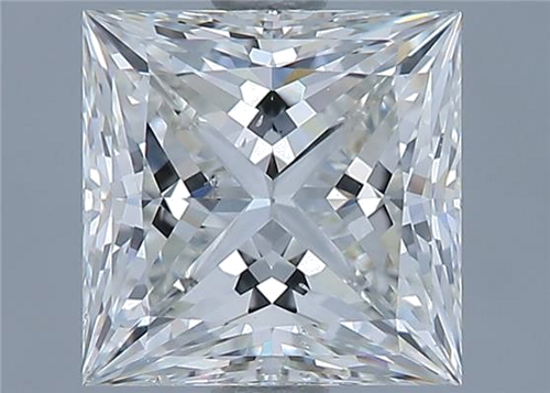 1.71 carat H-SI1 Natūralus Princess Deimantas (1)