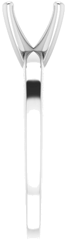 Sužadėtuvių Žiedas „Solitaire“ 585 Baltojo Aukso Round 7.4mm (4)