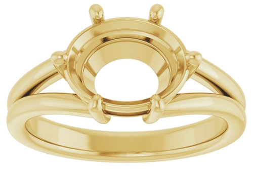 Sužadėtuvių Žiedas „Solitaire“ 14k yellow gold Oval 10mm x 8mm (3)