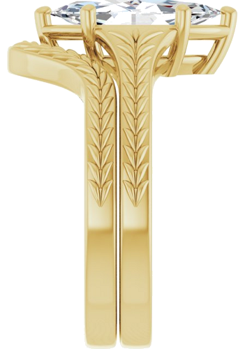 Sužadėtuvių Žiedas „Solitaire“ 14k yellow gold Marquise 12mm x 6mm (9)