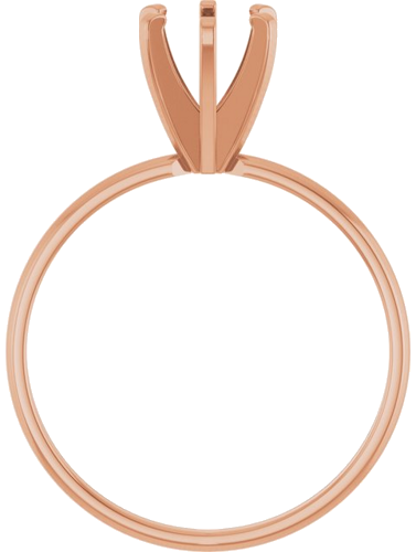 Sužadėtuvių Žiedas „Solitaire“ 14k rose gold Round 5.8mm (2)