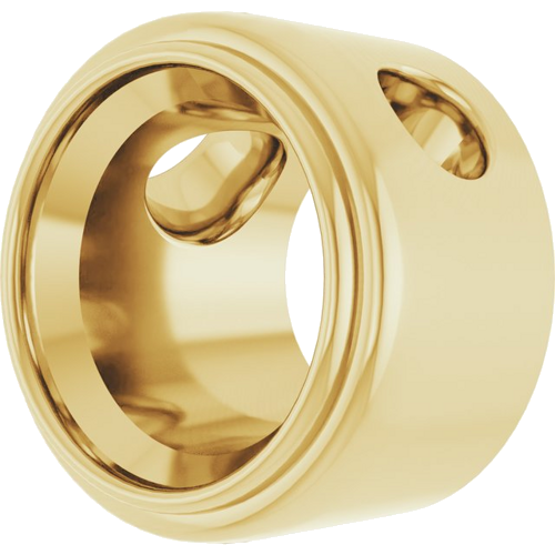 Pakabukas „Bezel-Set Solitaire“ 14k yellow gold Round 7mm (2)