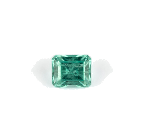 0.69 carat GREEN Octagonal Smaragdas (1)