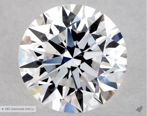 0.5 carat D-VS1 Excellent cut Natūralus Round Deimantas (1)