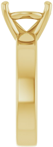 Sužadėtuvių Žiedas 14k yellow gold Oval 12mm x 10mm (4)