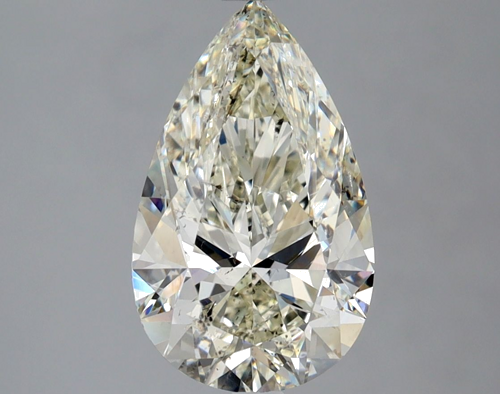 2.52 carat K-SI2 Natūralus Pear Deimantas (1)