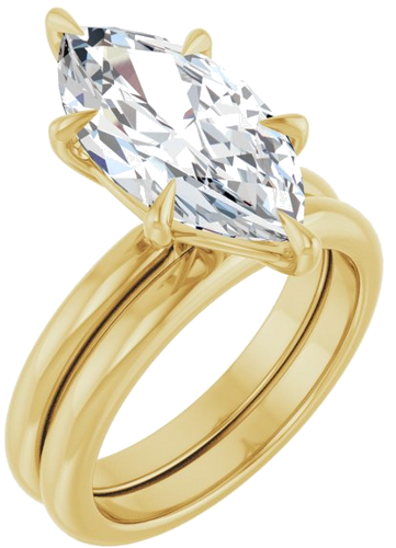Sužadėtuvių Žiedas „Solitaire“ 14k yellow gold Marquise 16mm x 8mm (6)