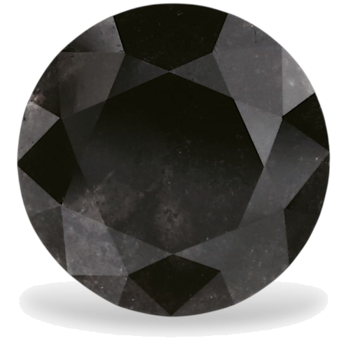 1.19 carat Fancy Black-VVS2 Excellent cut Natūralus Round Deimantas (1)