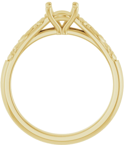 Sužadėtuvių Žiedas „Solitaire“ 14k yellow gold Round 5.8mm (2)