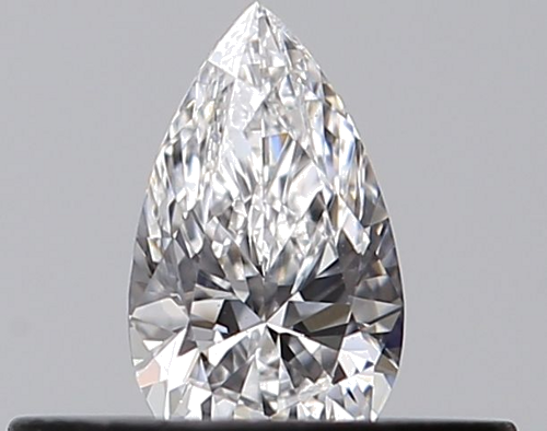 0.23 carat D-VVS2 Natūralus Pear Deimantas (1)