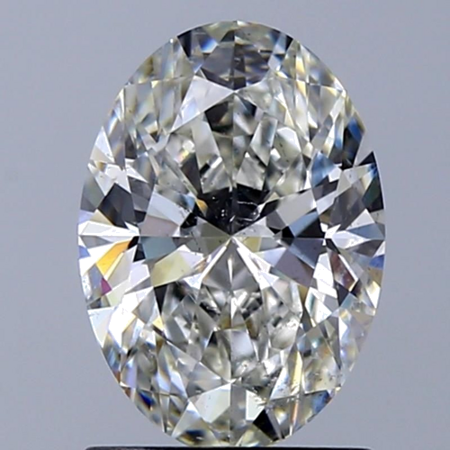 1.31 carat H-SI2 Natūralus Oval Deimantas (1)