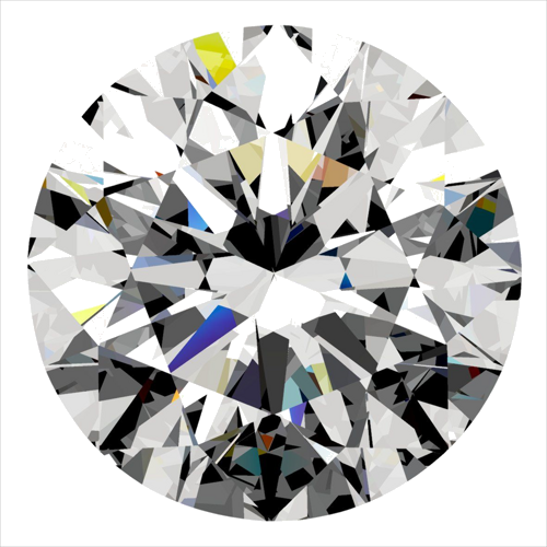 0.4 carat H-VVS1 Excellent cut Natūralus Round Deimantas (1)