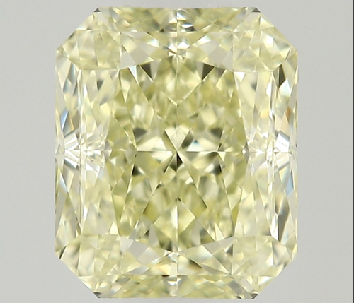 0.51 carat Fancy Light Yellow-VVS1 Natūralus Radiant Deimantas (1)