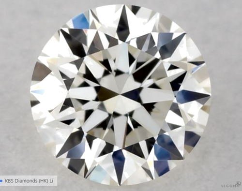 0.31 carat K-VVS2 Excellent cut Natūralus Round Deimantas (1)