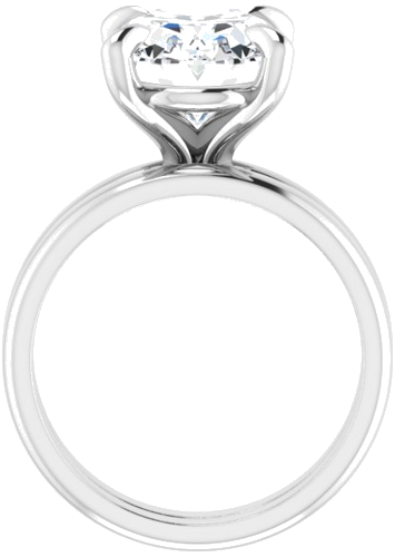 Sužadėtuvių Žiedas „Solitaire“ 950 Platinos Oval 12mm x 10mm (7)