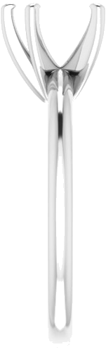 Sužadėtuvių Žiedas „Solitaire“ 585 Baltojo Aukso Heart Shape 7mm (4)