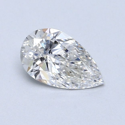 0.6 carat F-SI2 Natūralus Pear Deimantas (1)