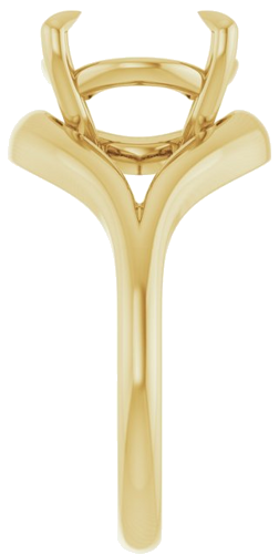 Sužadėtuvių Žiedas „Claw-Prong Solitaire“ 14k yellow gold Oval 14mm x 10mm (4)