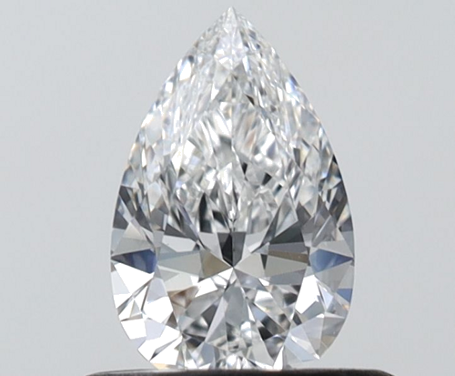 0.5 carat E-VS1 Natūralus Pear Deimantas (1)