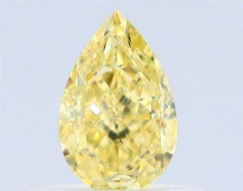 0.5 carat Fancy Intense Yellow-VS2 Natūralus Pear Deimantas (1)