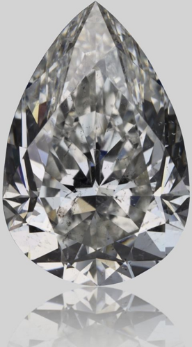 1.7 carat I-SI2 Natūralus Pear Deimantas (1)