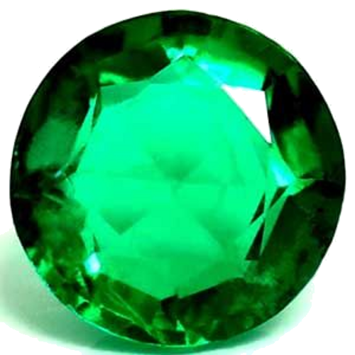 0.5 carat GREEN Round Smaragdas (1)