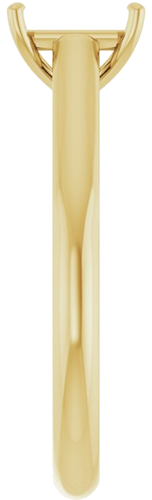 Sužadėtuvių Žiedas „Sculptural“ 14k yellow gold Emerald 7mm x 5mm (4)