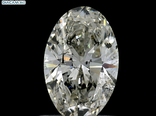 1.01 carat J-SI1 Natūralus Oval Deimantas (1)