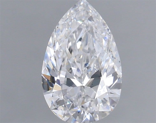 0.7 carat D-SI1 Natūralus Pear Deimantas (1)