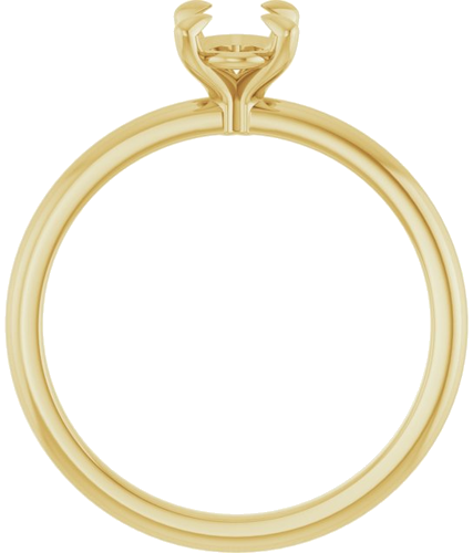 Sužadėtuvių Žiedas „Solitaire“ 417 Geltonojo Aukso Oval 7mm x 5mm (2)