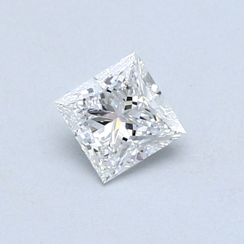 0.38 carat E-VVS2 Natūralus Princess Deimantas (1)