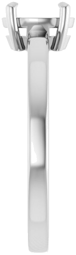 Sužadėtuvių Žiedas „Solitaire“ 585 Baltojo Aukso Oval 7mm x 5mm (4)