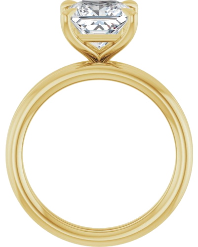Sužadėtuvių Žiedas „Claw-Prong Solitaire“ 14k yellow gold Square 7mm (7)