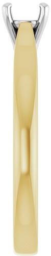 Sužadėtuvių Žiedas 14k yellow/white gold Round 4.8mm (4)