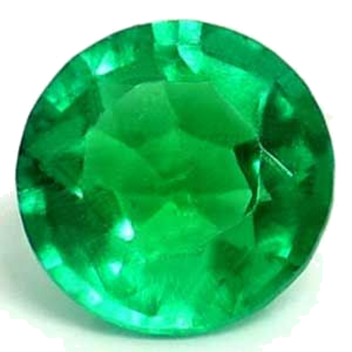 0.38 carat GREEN Round Smaragdas (1)