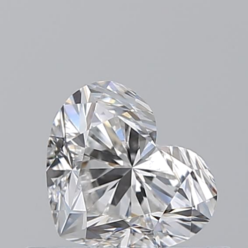 0.52 carat F-IF Natūralus Heart Deimantas (1)