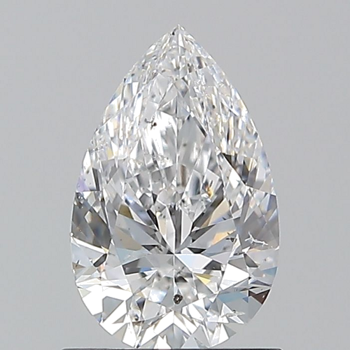 1.0 carat D-SI2 Natūralus Pear Deimantas (1)