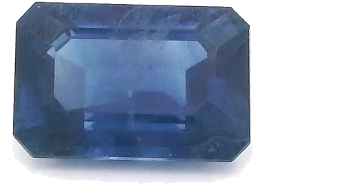 0.77 carat BLUE STEP cut Octagonal Safyras (1)